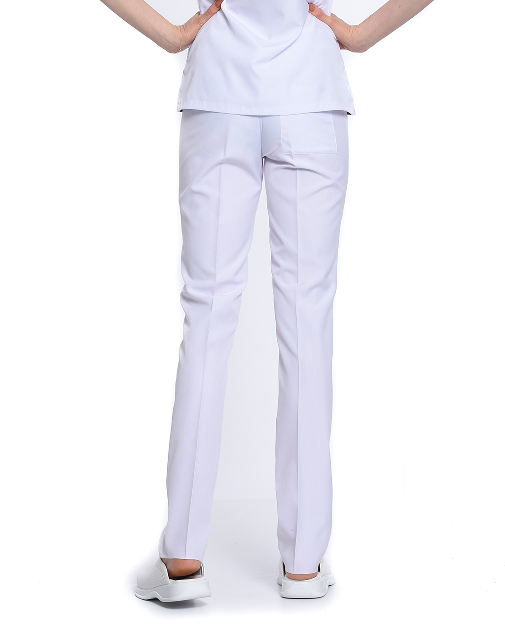 Klasik Kadın Beyaz Doktor & Hemşire Pantolonu