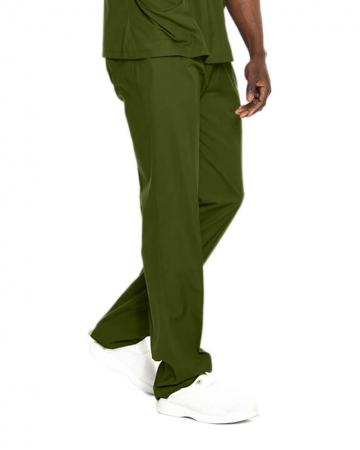 %100 Pamuk Likralı Asker Yeşili Pantolon