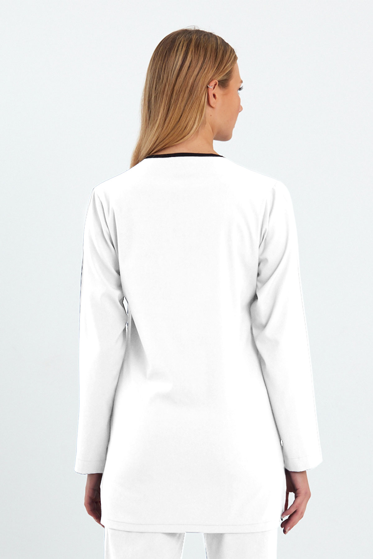 1005 Basic Beyaz Tunik Forma Üstü
