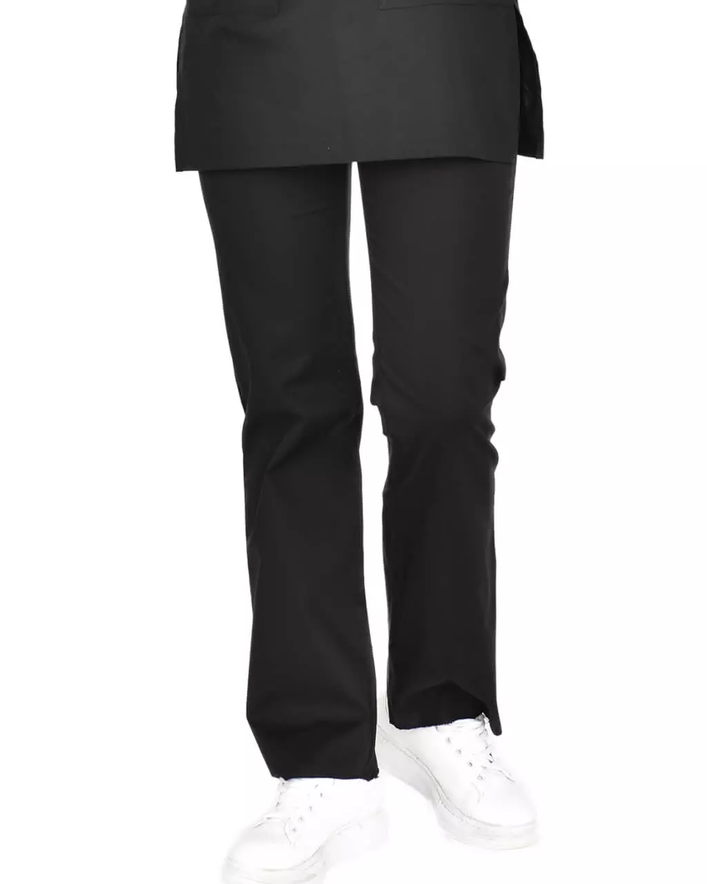 LAME Outlet - %100 Pamuk Likralı Siyah Tesettür Pantolon